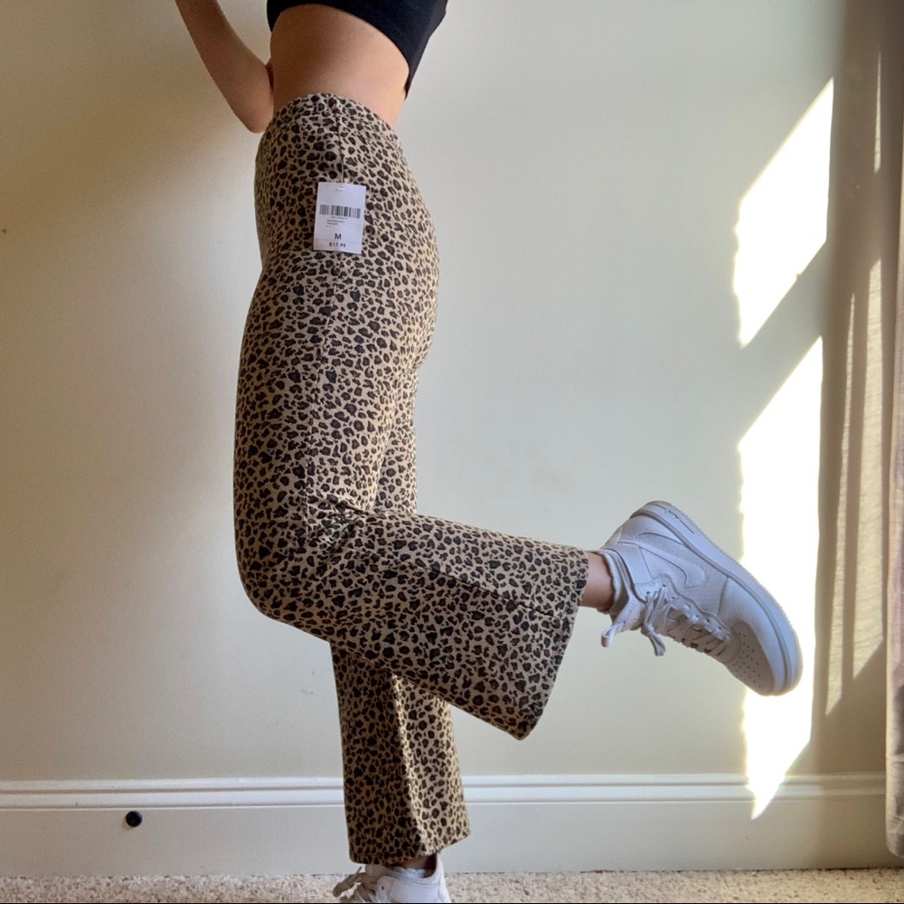 Forever 21 Flared Tiger-print Pants